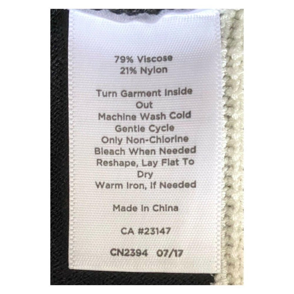 Talbots Sweater Knit Contrast Trim Flare Dress - Picture 8 of 8